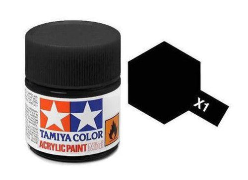 Tamiya Color Acrylic Paint X-1 Gloss Black 10ml