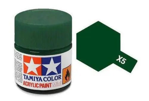 Tamiya Color Acrylic Paint X-5 Gloss Green 10ml Tamiya