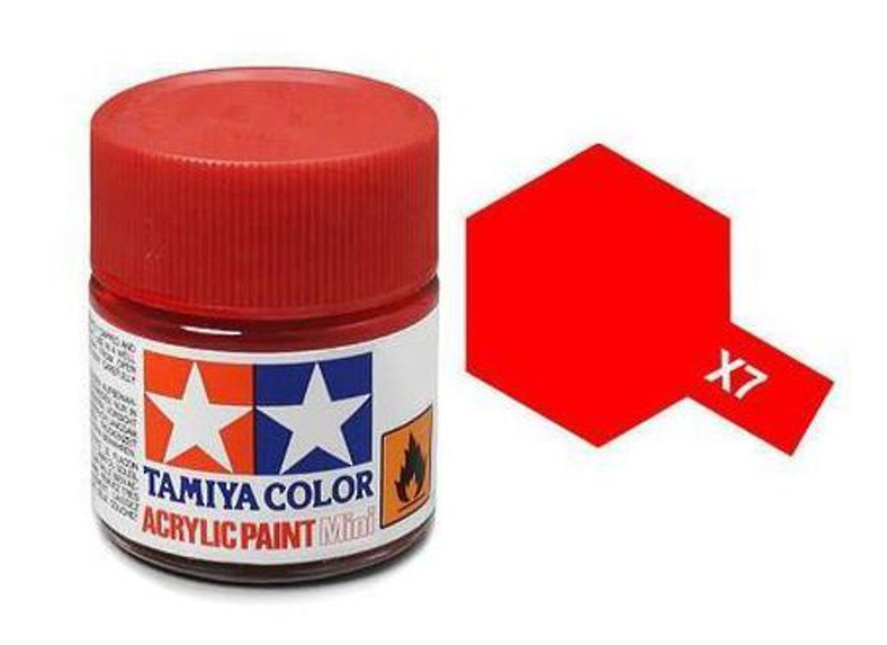 Tamiya Color Acrylic Paint X-7 Gloss Red 10ml