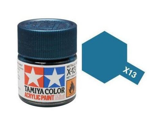 Tamiya Color Acrylic Paint X-13 Gloss Metallic Blue 10ml