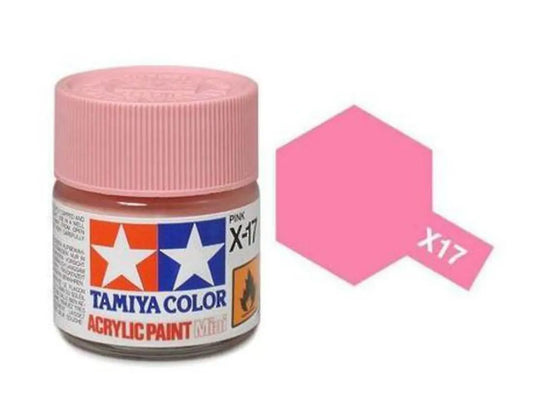 Tamiya Color Acrylic Paint X-17 Gloss Pink 10ml Tamiya