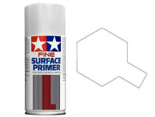 Tamiya Fine Surface Primer Large for Plastic and Metal White 180ml
