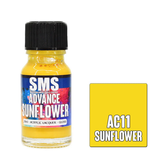 SMS Advance Sunflower 10ml Acrylic Lacquer The Scale Modellers Supply