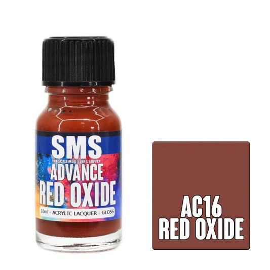 SMS Advance Red Oxide 10ml Acrylic Lacquer The Scale Modellers Supply
