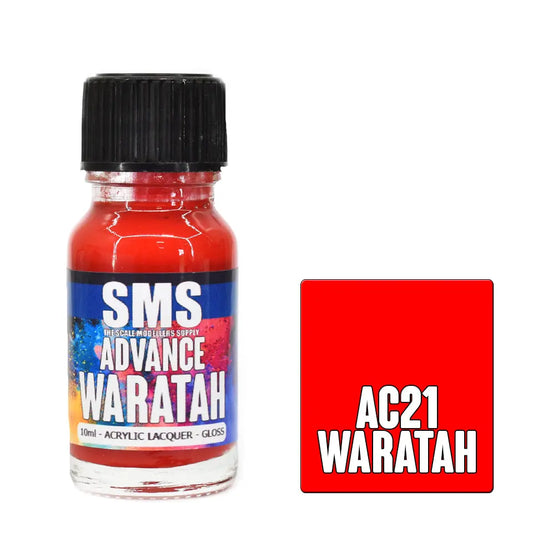SMS Advance Waratah 10ml Acrylic Lacquer The Scale Modellers Supply