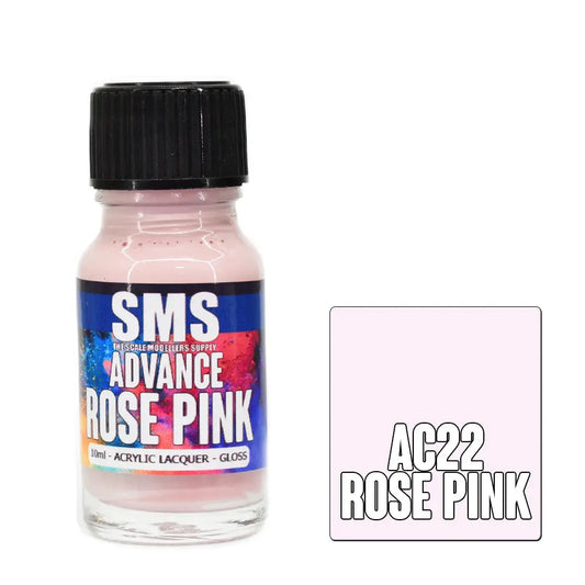 SMS Advance Rose Pink 10ml Acrylic Lacquer The Scale Modellers Supply