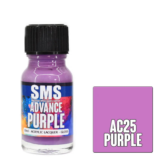 SMS Advance Purple 10ml Acrylic Lacquer The Scale Modellers Supply