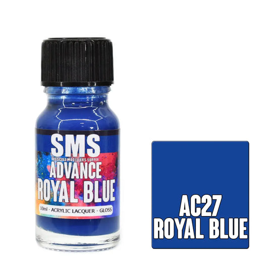 SMS Advance Royal Blue 10ml Acrylic Lacquer The Scale Modellers Supply