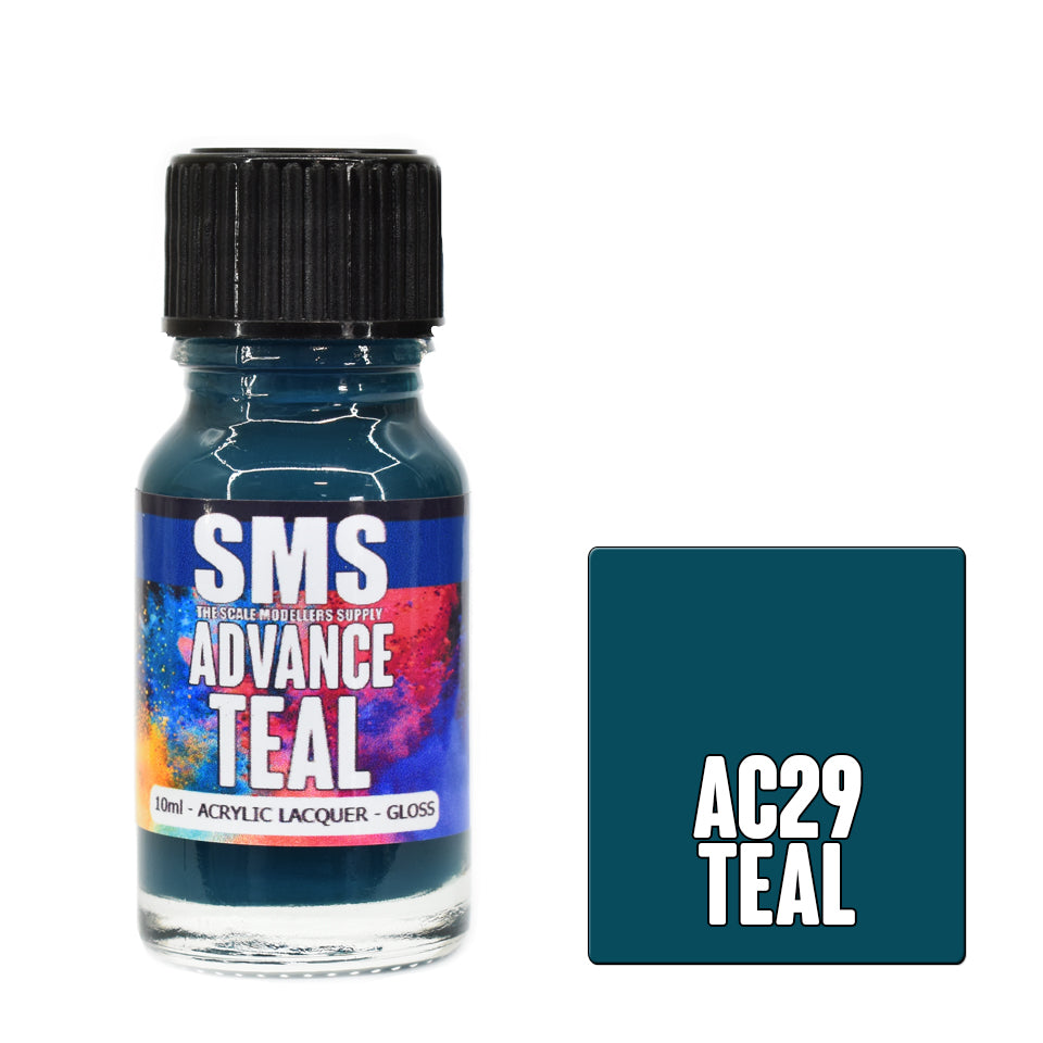 SMS Advance Teal 10ml Acrylic Lacquer