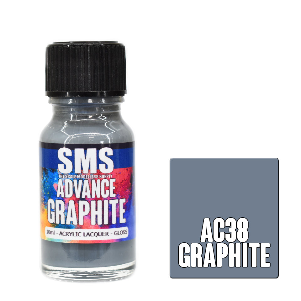 SMS Advance Graphite 10ml Acrylic Lacquer