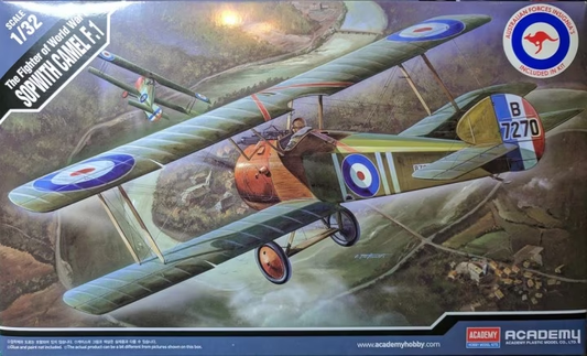 Academy 1/32 Sopwith Camel F-1 Plastic Model Kit Academy