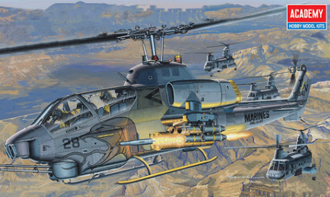 Academy 1/35 USMC AH-1W "NTS Update" Plastic Model Kit Academy