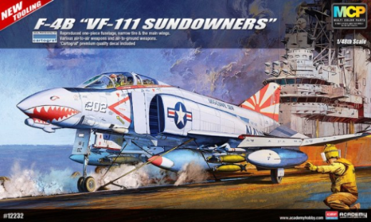 Academy 1/48 F-4B "VF-111 Sundowners" Phantom II MCP Plastic Model Kit