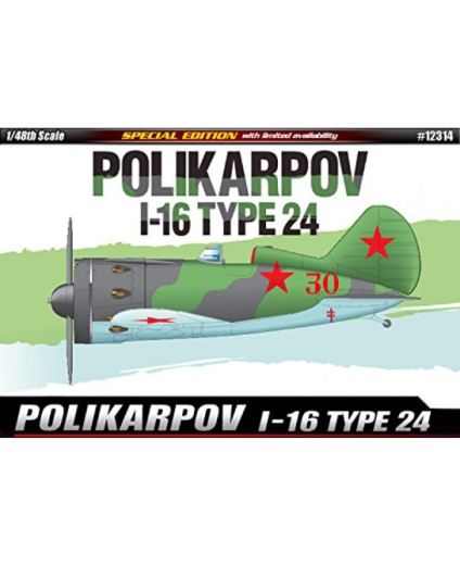 Academy 1/48 Polikarpov I-16 Type 24 Le: Plastic Model Kit