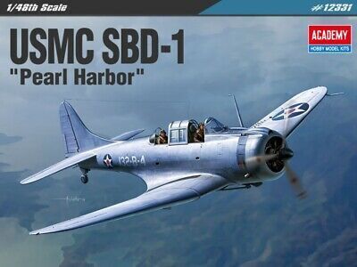 Academy 1/48 USMC SBD-1 "Pearl Harbour" Plastic Model Kit