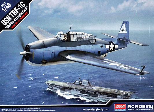 Academy 1/48 USN TBF-1C Avenger "Battle of Leyte Gulf" Plastic Model Kit Academy