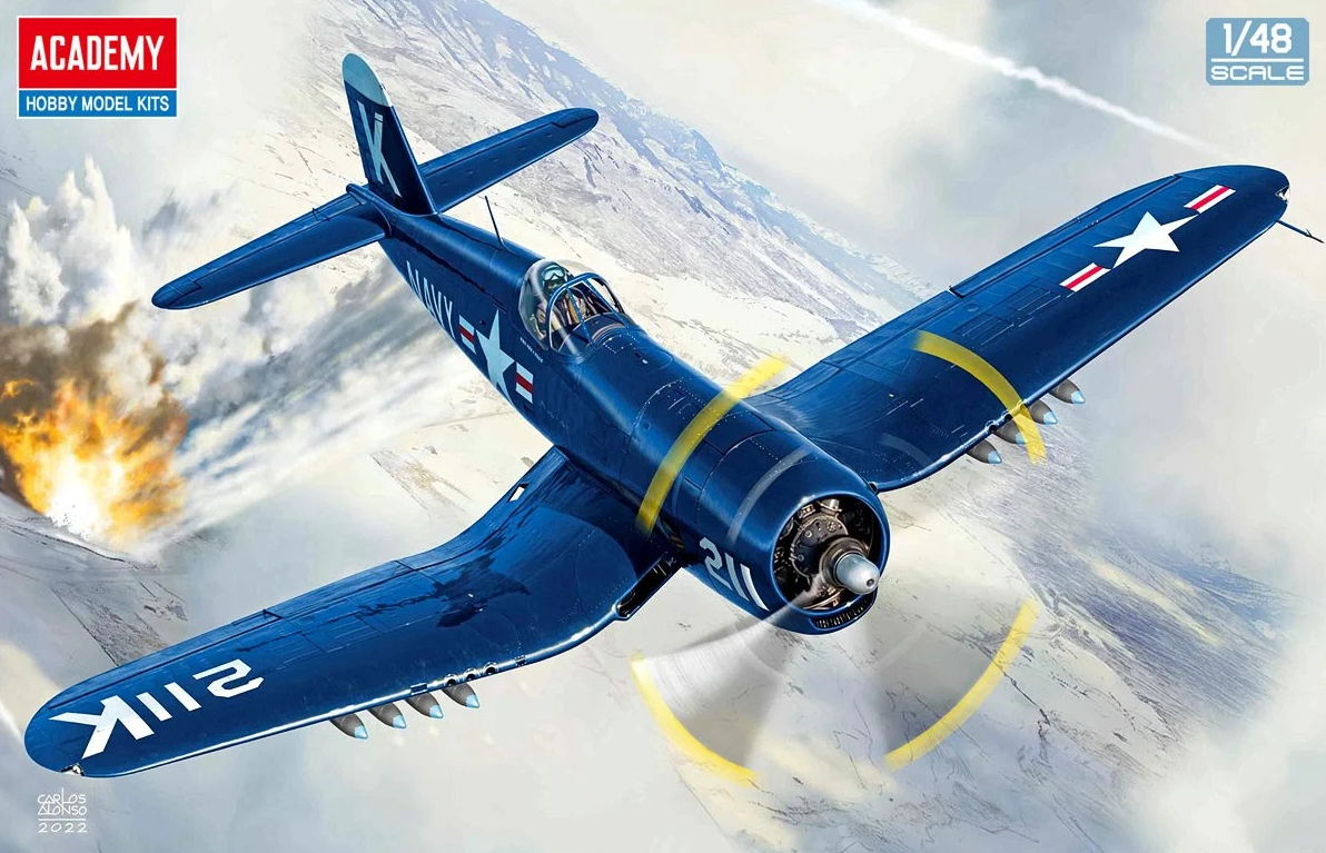 Academy 1/48 USN F4U-4 "Battle of Jangjin Reservoir" Plastic Model Kit Academy