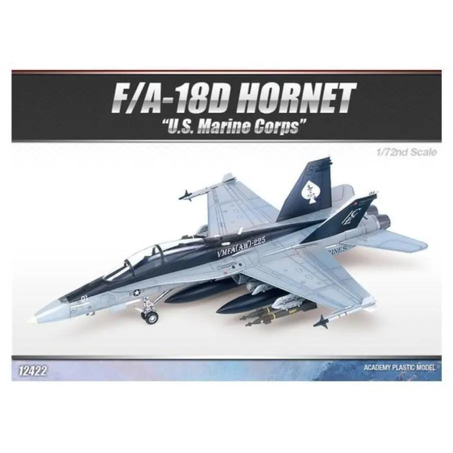 Academy 1/72 F/A 18D Hornet "US Marines" *AUS decal* Plastic Model Kit Academy