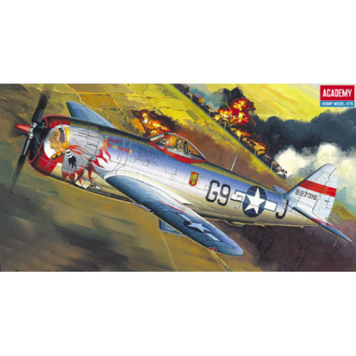 Academy 1/72 P-47D "Bubble-Top" Thunderbolt Plastic Model Kit
