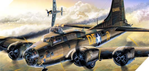 Academy 1/72 B-17F "Memphis Belle" Flying Fortress Plastic Model Kit