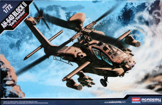 Academy 1/72 AH-64D Block II Apache Plastic Model Kit