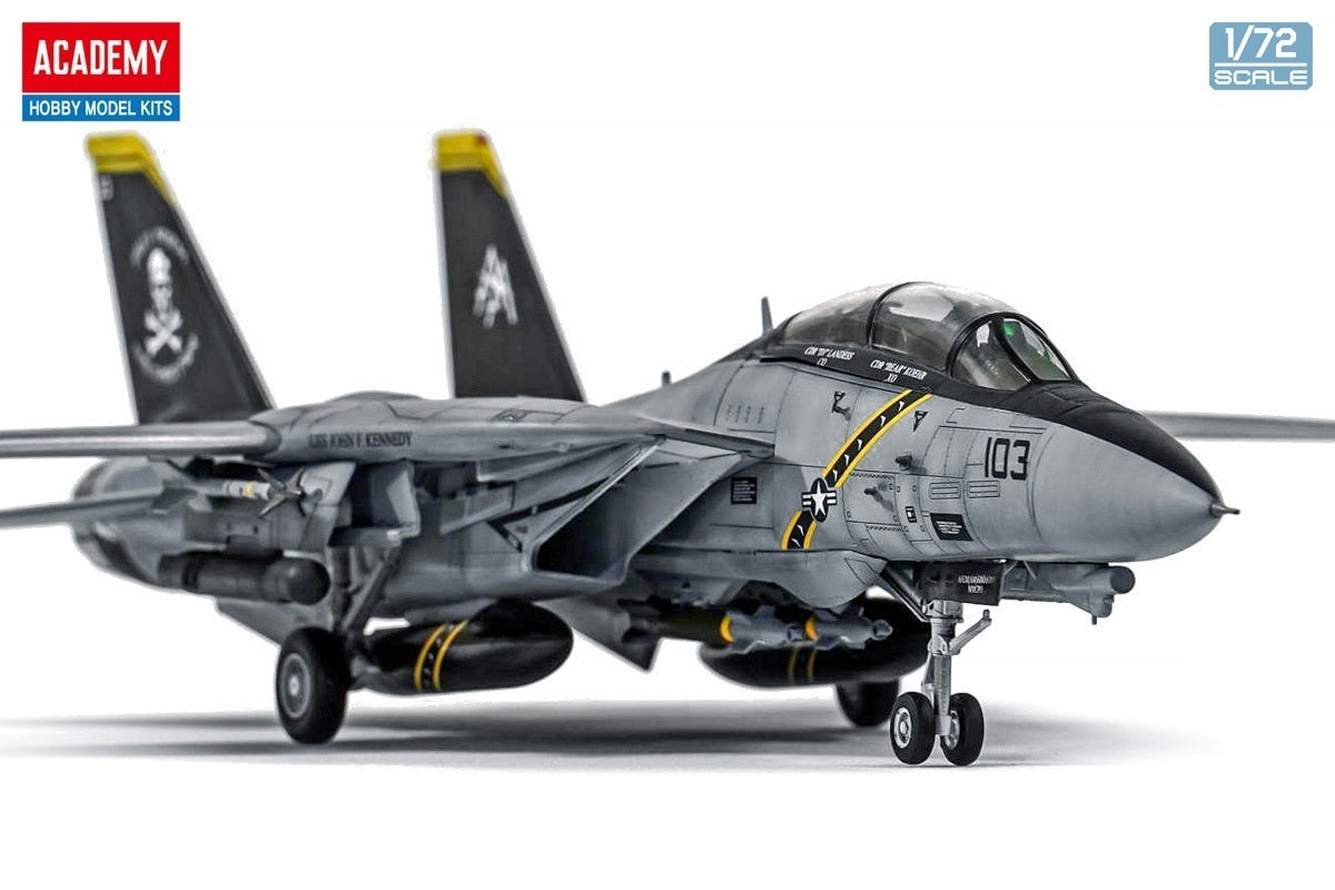 Academy 1/72 USN F-14B "VF-103 Jolly Rogers" Plastic Model Kit Academy