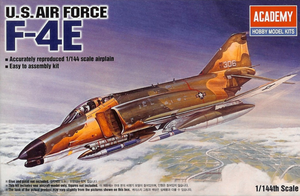 Academy 1/144 F-4E Phantom II Plastic Model Kit Academy