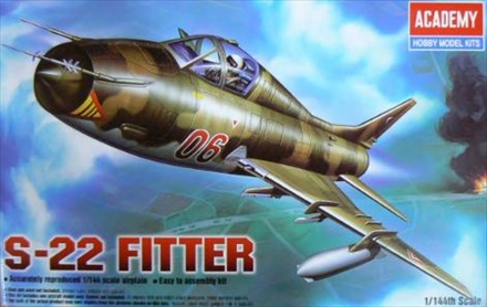 Academy 1/144 SU-22 Fitter Plastic Model Kit Academy