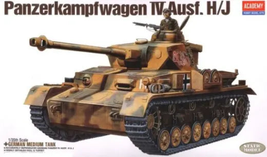 Academy 1/35 German Panzer IV H Iv H Plastic Model Kit Academy