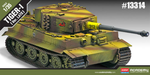 Academy 1/35 Tiger-1 "Late Version" Plastic Model Kit