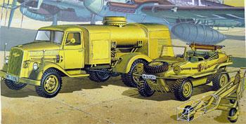 Academy 1/72 German Fueltank & Shiwimm Plastic Model Kit Academy