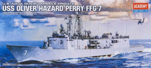 Academy 1/350 USS Oliver Hazard Perry FFG-7 Plastic Model Kit