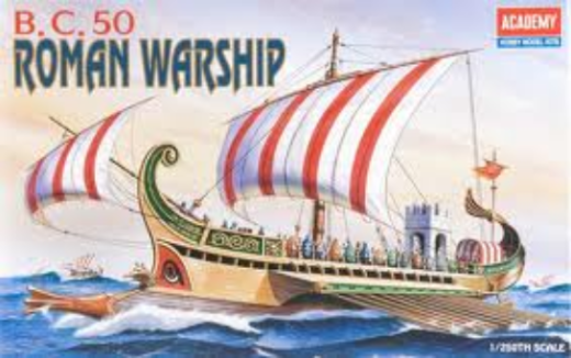 Academy 1/72 Roman Warship Circa B.C 50 Plastic Model Kit Academy
