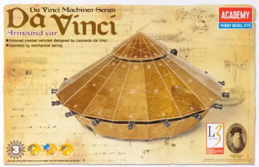 Academy Da vinci Armored Car Plastic Model Kit Academy