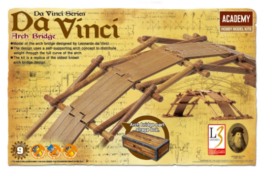 Academy Da Vinci Arch Bridge Plastic Model Kit