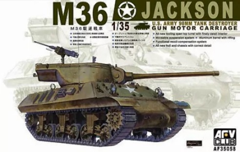 AFV Club 1/35 U.S. M36 Tank Destroyer Plastic Model Kit