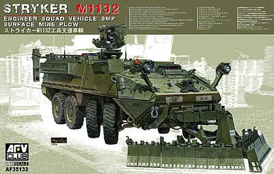 AFV Club 1/35 Stryker M1132 Engineer Squad Vehicle w/Surface Mine Plow Plastic Model Kit AFV Club