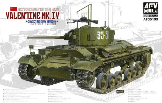 AFV Club 1/35 Valentine Mk.IV Soviet Red Army Version Plastic Model Kit AFV Club