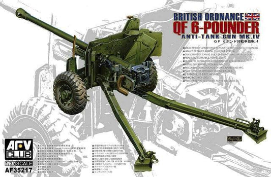 AFV Club 1/35 British Mk.4 6pdr Anti-tank Gun Plastic Model Kit