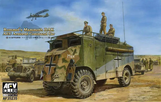 AFV Club 1/35 AEC Armoured Command Vehicle (German,North Africa) Plastic Model Kit AFV Club