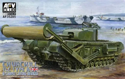 AFV Club 1/35 Churchill Tlc Type-A (w/ Carpet Laying Devices) Plastic Model Kit AFV Club