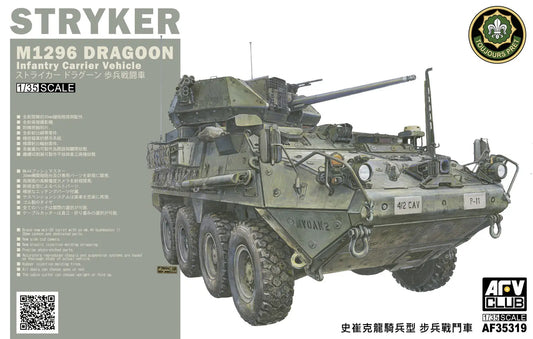AFV Club 1/35 M1296 Stryker Dragoon Infantry Fighting Vehicle Plastic Model Kit AFV Club