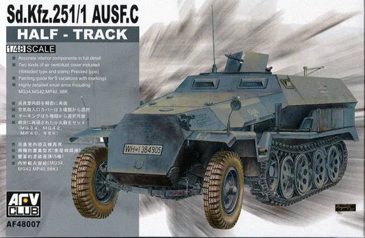 AFV Club 1/48 German Sd.Kfz.25 Ausf.C Half-Track Plastic Model Kit AFV Club