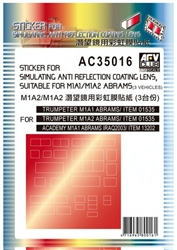 AFV Club 1/100 Sticker Anti Reflection Coating Lens For Leopard 2 A6Ex (4 Vehicles)