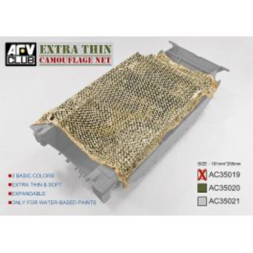 AFV Club 1/35 Extra Thin Camouflage Net-Desert Tan