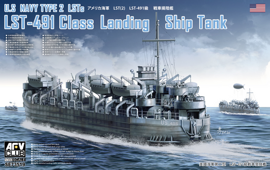 AFV Club 1/350 LST-491 Class  Plastic Model Kit
