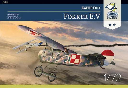 Arma Hobby 1:72 Fokker E.V Expert Set Plastic Model Kit Arma Hobby