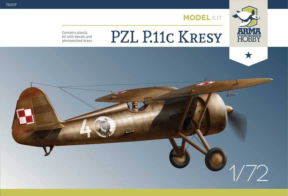 Arma Hobby 1:72 PZL P.11c "Kresy" Model Kit Plastic Model Kit