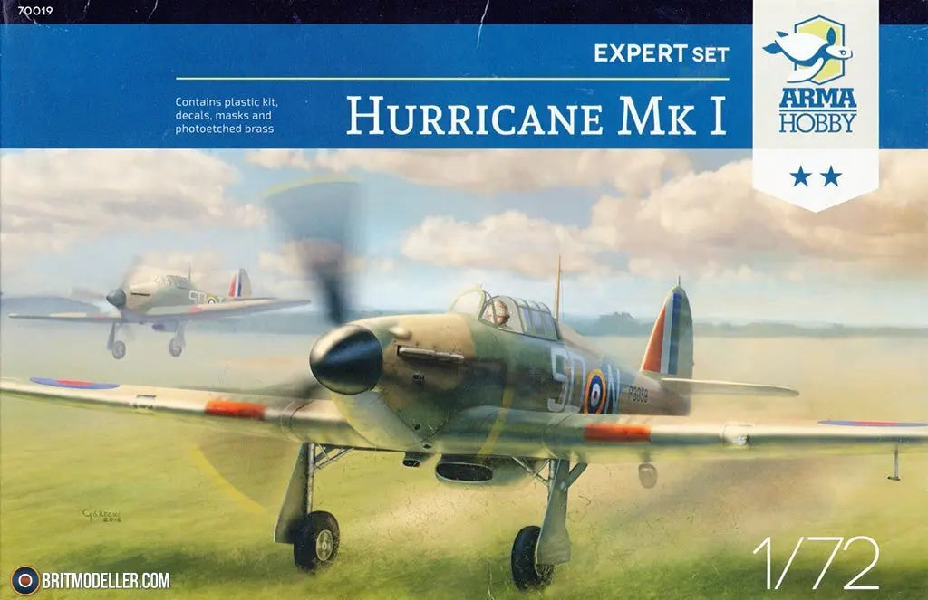 Arma Hobby 1:72 Hurricane Mk I Expert Set Plastic Model Kit Arma Hobby