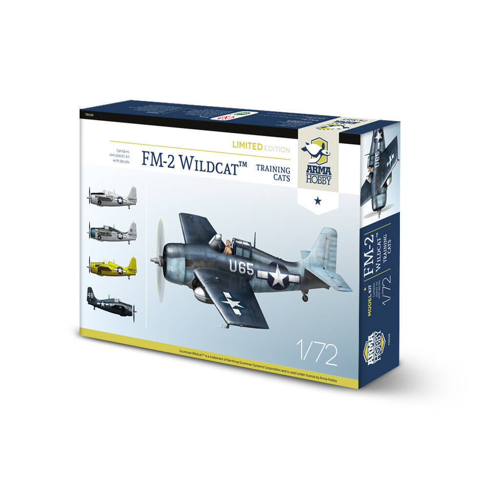 Arma Hobby 1/72 FM-2 Wildcat "Training Cats" Limited Edition Plastic Model Kit